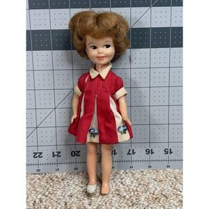 Vintage 1963 Deluxe Reading Penny Brite Doll Original Red Dress